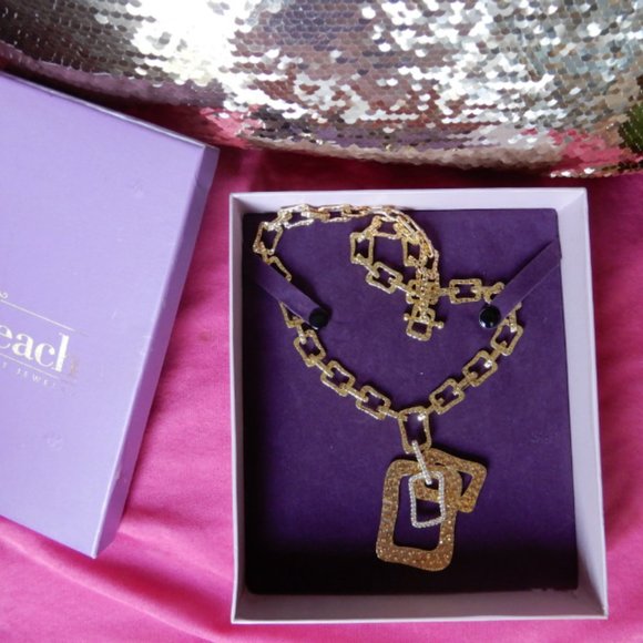 ASTONISHING PALM BEACH By SETA GOLD PL NECKLACE - Picture 7 of 11